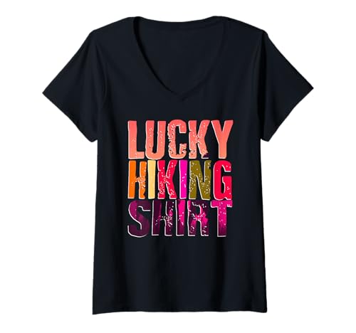 Damen Glückliche Wanderabenteuer Lustiger Outdoor Humor T-Shirt mit V-Ausschnitt Damen Glückliche Wanderabenteuer Lustiger Outdoor Humor T-Shirt mit V-Ausschnitt von Wanderfreunde Und Natur Liebhaber