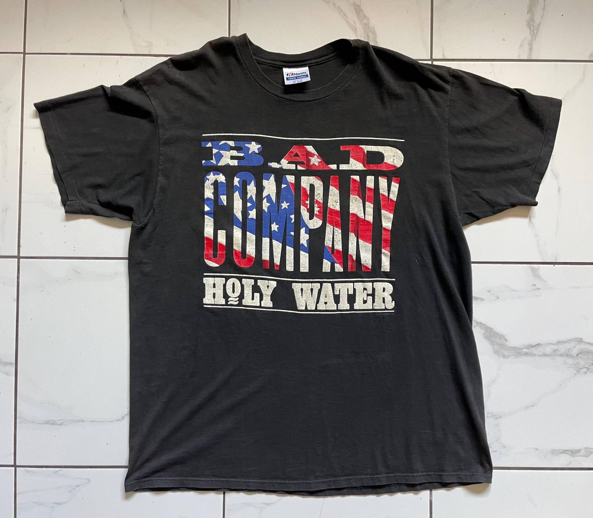 Bad Company Holy Water World Tour 1991 Vintage Konzert-T-Shirt von WanderlandVintageKC