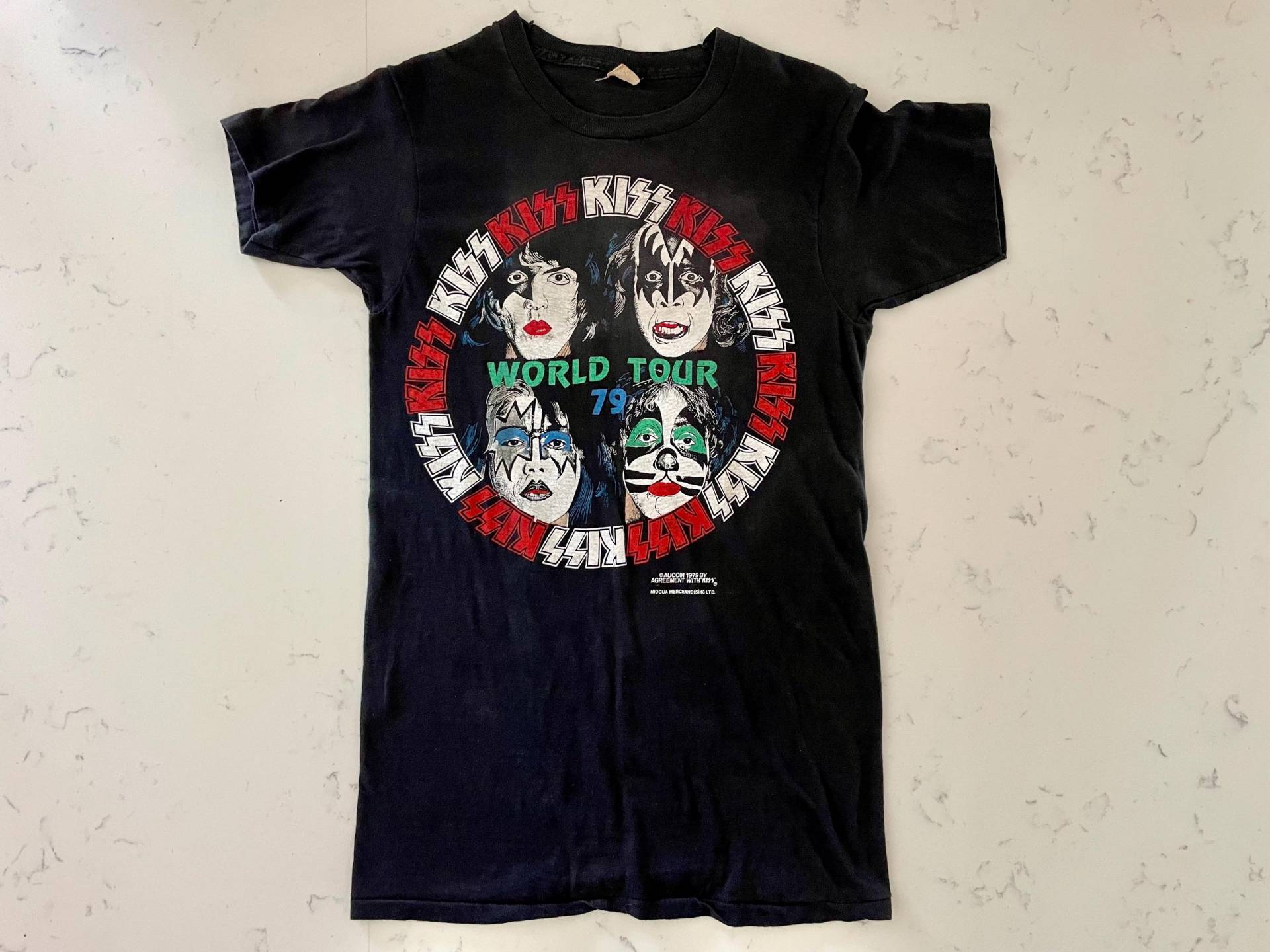 Vintage Kiss 1979 Dynasty Tour T-Shirt, Aucoin, World Konzert von WanderlandVintageKC