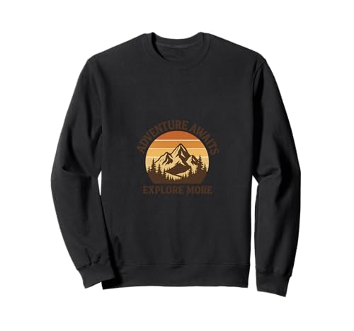 Wanderlust Hiking Explore More Outdoor Damen Herren Sweatshirt Wanderlust Hiking Explore More Outdoor Damen Herren Sweatshirt von Wanderlust Hiking Explore More, d.b.A.i.