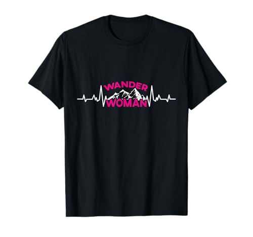 Wanderwoman Bergfan Wanderer Frauen Hiking Wanderlust T-Shirt Wanderwoman Bergfan Wanderer Frauen Hiking Wanderlust T-Shirt von Wandern Geschenk Bergsteiger klettern Wanderer