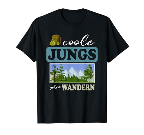Coole Jungs gehen Wandern - Bergsteigen Wanderer Kind Kinder T-Shirt Coole Jungs gehen Wandern - Bergsteigen Wanderer Kind Kinder T-Shirt von Wandern Spruch