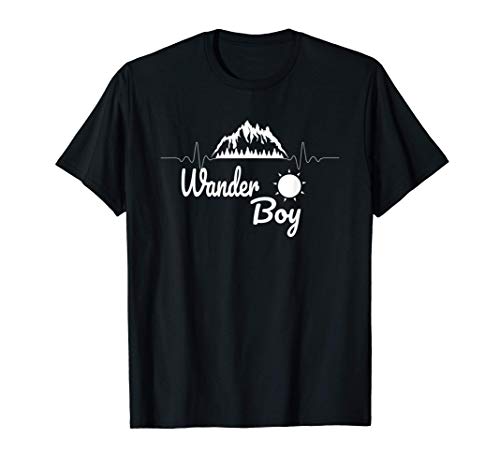 Wander Boy Herzschlag Berge Wanderer Wandern Geschenk T-Shirt Wander Boy Herzschlag Berge Wanderer Wandern Geschenk T-Shirt von Wandern Wanderer Naturliebhaber Geschenke