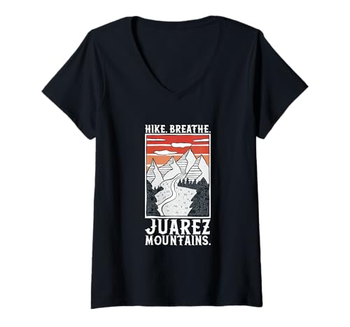 Damen Wandern - Sierra de Juárez T-Shirt mit V-Ausschnitt Damen Wandern - Sierra de Juárez T-Shirt mit V-Ausschnitt von Wandern in Mexiko