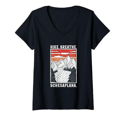 Damen Wandern - Schesaplana T-Shirt mit V-Ausschnitt Damen Wandern - Schesaplana T-Shirt mit V-Ausschnitt von Wandern in Österreich