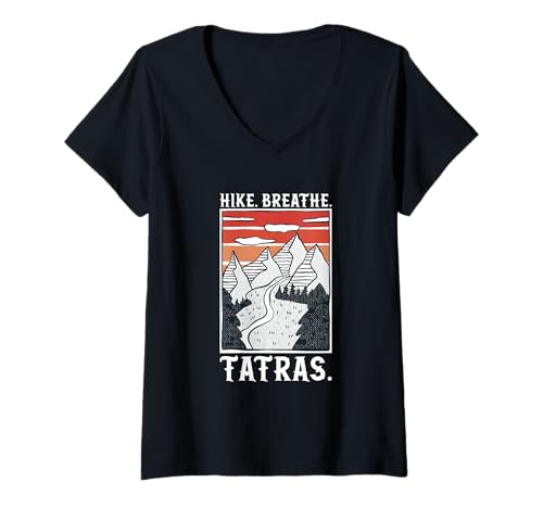 Damen Wandern - Tatra T-Shirt mit V-Ausschnitt Damen Wandern - Tatra T-Shirt mit V-Ausschnitt von Wandern in Polen
