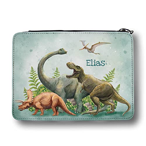 Wandtattoo Loft Gefüllte Federtasche Federmäppchen Dinosaurier personalisiert Wunschname Schulanfang Schule von Wandtattoo Loft