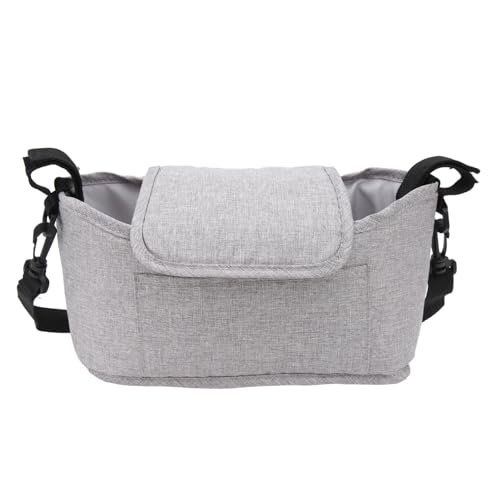 Baby Kinderwagen Hanging Bag Mehrzweck großer Kapazität Stilvoller Leichter Kinderwagen -Reisetasche für Outdoor Camping (Grau) von Wangcmcol