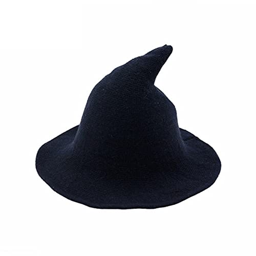 WangsCanis Halloween Hexenhut Erwachsene Halloween Hut Damen Hexenhut Damen Schwarz Hut Halloween (Navy Blau, Einheitsgröße) von WangsCanis