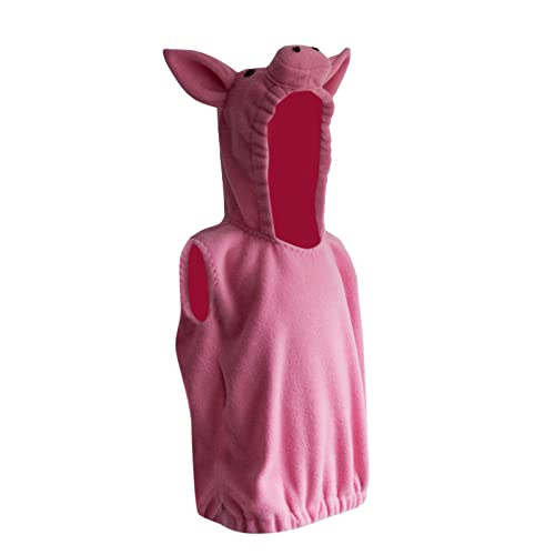 WangsCanis Kapuzenjacke für Jungen und Mädchen Cartoon Tierbild Känguru/AFFE/Schwein/Wal/Hai Halloween Weihnachten Karneval Kinder Cosplay Kostüme Kleidung, EIN Rosa Schwein, 2-3 Jahre von WangsCanis