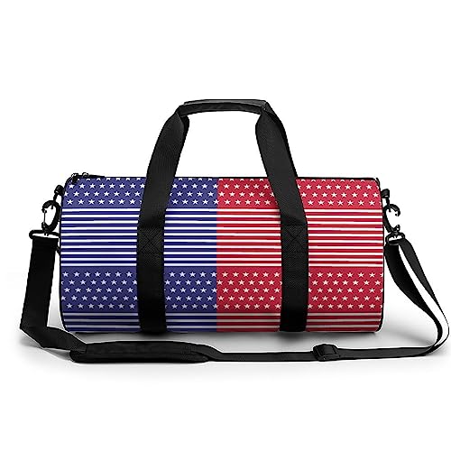 Sporttasche Amerikanische Flagge Reisetasche Weekender Schwimmtasche Gym Bag Trainingstasche Für Herren Damen 45x23x23cm von Wangsxing