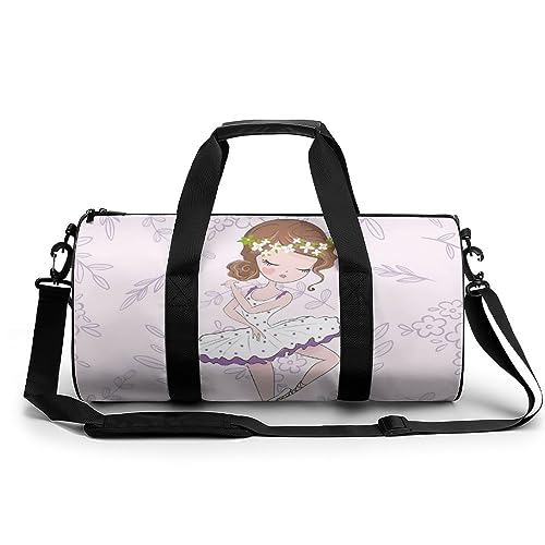 Sporttasche Ballett Mädchen Reisetasche Weekender Schwimmtasche Gym Bag Trainingstasche Für Herren Damen 45x23x23cm von Wangsxing