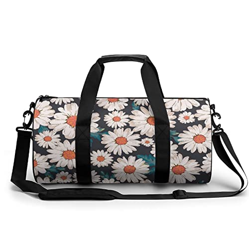 Sporttasche Gänseblümchen Blume Reisetasche Weekender Schwimmtasche Gym Bag Trainingstasche Für Herren Damen 45x23x23cm von Wangsxing