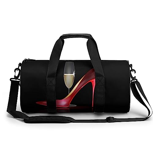 Sporttasche High Heels Reisetasche Weekender Schwimmtasche Gym Bag Trainingstasche Für Herren Damen 45x23x23cm von Wangsxing