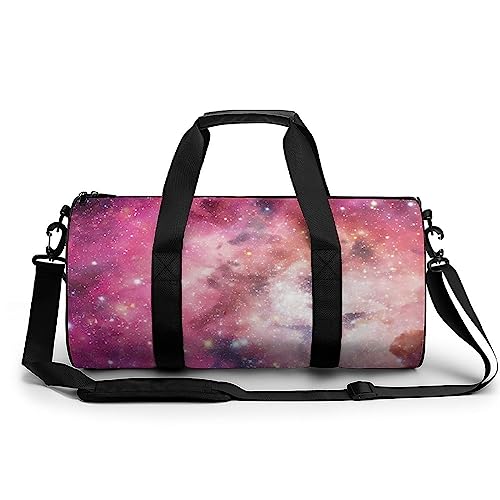 Sporttasche Lila Galaxie Reisetasche Weekender Schwimmtasche Gym Bag Trainingstasche Für Herren Damen 45x23x23cm von Wangsxing