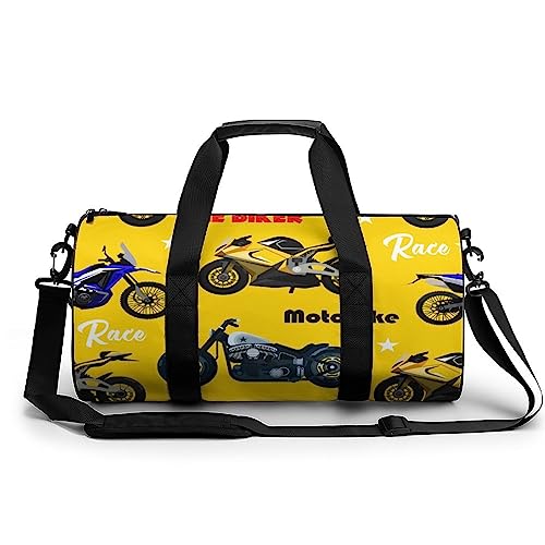 Sporttasche Motorrad Reisetasche Weekender Schwimmtasche Gym Bag Trainingstasche Für Herren Damen 45x23x23cm von Wangsxing