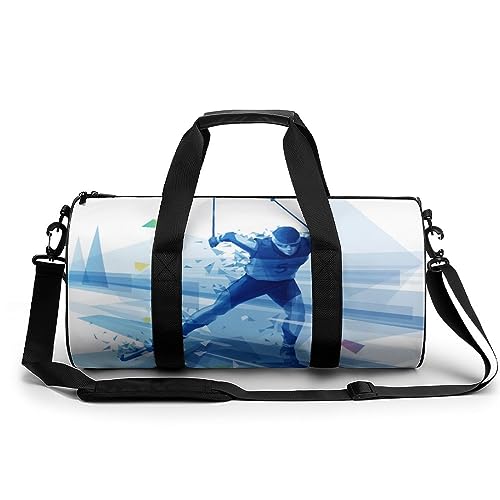 Sporttasche Schlittschuh Reisetasche Weekender Schwimmtasche Gym Bag Trainingstasche Für Herren Damen 45x23x23cm von Wangsxing