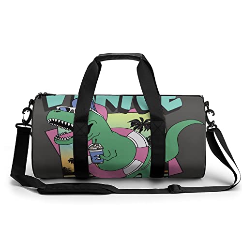 Sporttasche Strand Dinosaurier Reisetasche Weekender Schwimmtasche Gym Bag Trainingstasche Für Herren Damen 45x23x23cm von Wangsxing