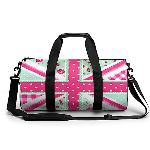 Sporttasche Union Jack Reisetasche Weekender Schwimmtasche Gym Bag Trainingstasche Für Herren Damen 45x23x23cm von Wangsxing