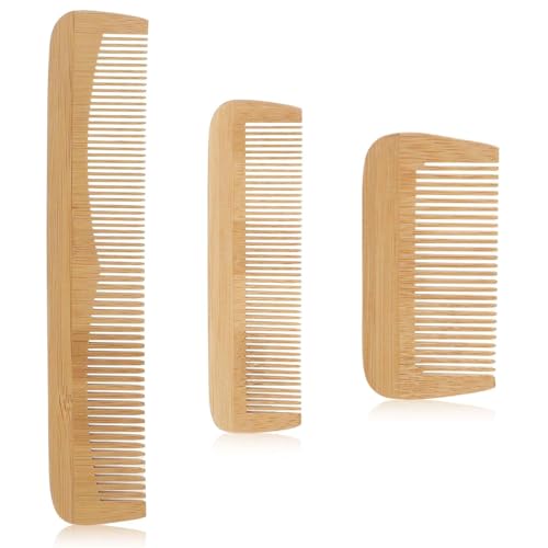 Wangxuemei 3 Stück Holzkamm Set Damen Feinzahn Männer Antistatisch Holz Glattes Haar Lockiges Haar und Bartkamm Set Wangxuemei 3 Stück Holzkamm Set Damen Feinzahn Männer Antistatisch Holz Glattes Haar Lockiges Haar und Bartkamm Set von Wangxuemei