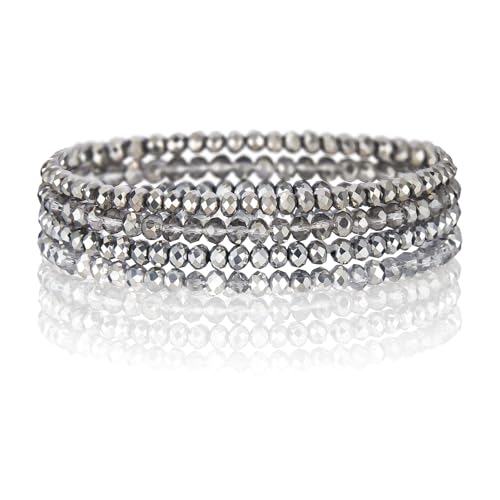 Damen Perlen Armband Boho Modeschmuck Mehrschichtiges Steine Armband Beste Freundin Geschenk von Wanheart