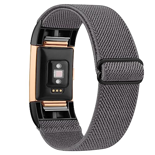 Wanme Ersatzarmband für Fitbit Charge 2 für Damen/Herren, elastisches Ersatzarmband für Fitbit Charge 2 (1 Packung), verstellbare Sport-Armbänder für Fitbit Charge 2 von Wanme