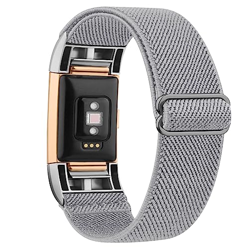 Wanme Ersatzarmband für Fitbit Charge 2 für Damen/Herren, elastisches Ersatzarmband für Fitbit Charge 2 (1 Packung), verstellbare Sport-Armbänder für Fitbit Charge 2 von Wanme