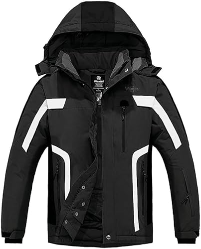 Wantdo Herren wasserdichte Skijacke Winddichter Sportmantel für den Außenbereich Warme Winterschneemäntel Berg Outdoor Jacke Dunkelgrau L Wantdo Herren wasserdichte Skijacke Winddichter Sportmantel für den Außenbereich Warme Winterschneemäntel Berg Outdoor Jacke Dunkelgrau L von Wantdo