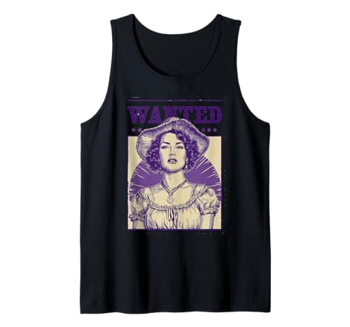 Wanted Cowgirl Poster Western-Stil für Frauen Tank Top Wanted Cowgirl Poster Western-Stil für Frauen Tank Top von Wanted Cowgirl Poster Western Style Co.