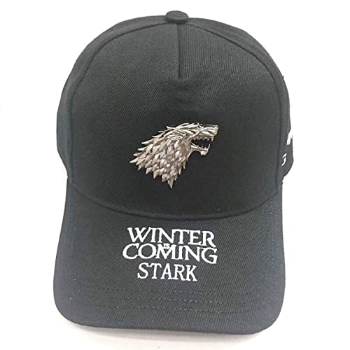 Wantism Game Thrones Wolfskopf Baseball Cap Sport Freizeit Mütze Snapback Verstellbare Mütze Mehrfarbig, mehrfarbig, One size von Wantism