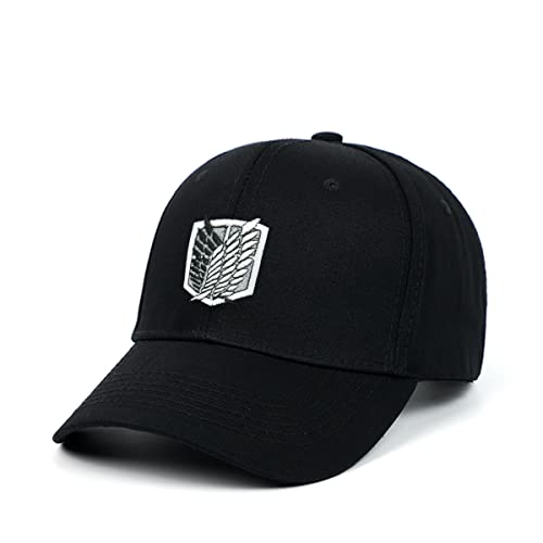 Wantism Attack on Titan Baseball Cap Sport Freizeit Mütze Snapback Verstellbare Mütze Mehrfarbig, mehrfarbig, One size von Wantism