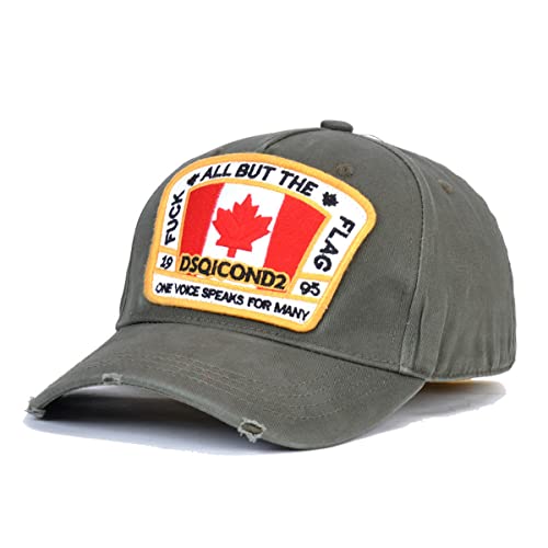 Wantism Maple Herren DSQ Baseballkappe, Outdoor-Snapback-Mütze, verstellbar, mehrfarbig, mehrfarbig, Einheitsgröße von Wantism