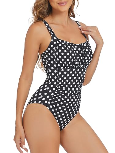 Wantonfy Badeanzug Damen Bademode Einteilige Schwimmanzug Push Up Bauchweg für Damen Strandmode Sommer von Wantonfy