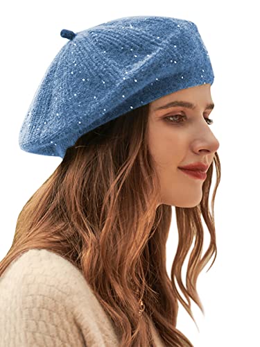 Wantonfy Damen Barett Mütze Winter Baskenmütze Fischerhut Kunstpelz Bucket Cap Warme Mütze Mit Breiter Krempe Unisex Flauschige von Wantonfy