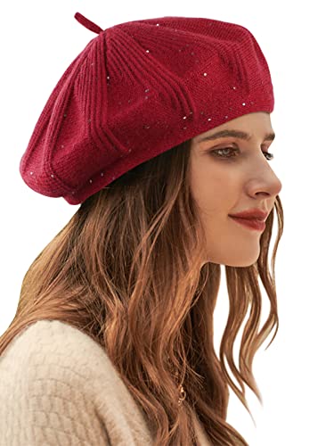 Wantonfy Damen Barett Mütze Winter Baskenmütze Fischerhut Damen Kunstpelz Bucket Cap Warme Mütze mit breiter Krempe Unisex Flauschige Mütze von Wantonfy