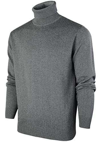Wantonfy Herren Rollkragen Pullover Langarmshirt Feinstrick Sweater Rollkragen Freizeit Basic Männer Pullover Warme Feinstrick von Wantonfy