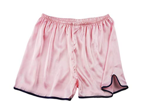 Damen Satin Shorts Pyjama Hose Schlafanzug Kurz Nachtwäsche Unterwäsche Rosa EU S/38 von Wantschun