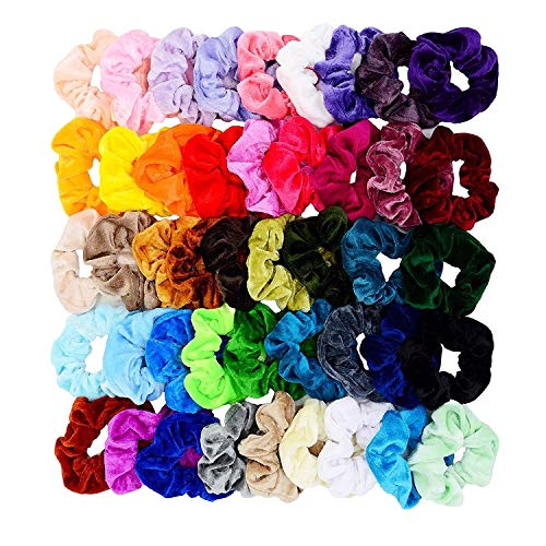 20 Stück Haargummis Samt Haar Scrunchies Gummibänder Bunte Elastischer Haarbänder für Mädchen Damen Haarschmuck 20 Stück Haargummis Samt Haar Scrunchies Gummibänder Bunte Elastischer Haarbänder für Mädchen Damen Haarschmuck von Wanxida