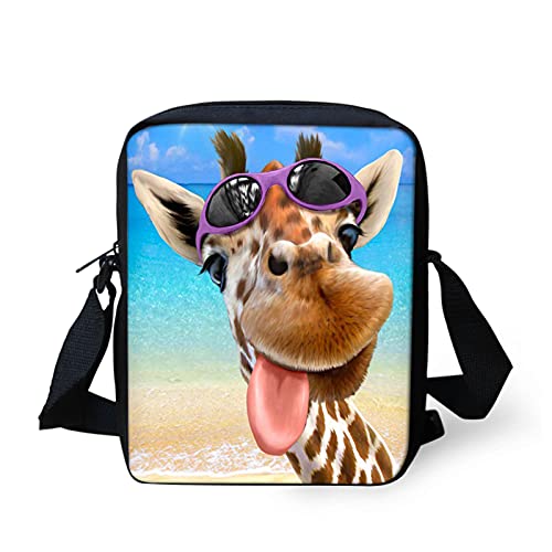 Wanyint Individuelle Umhängetasche, Mini-Geldbörse, Kuriertasche, Handtasche, Schultertaschen, giraffe, Einheitsgröße von Wanyint