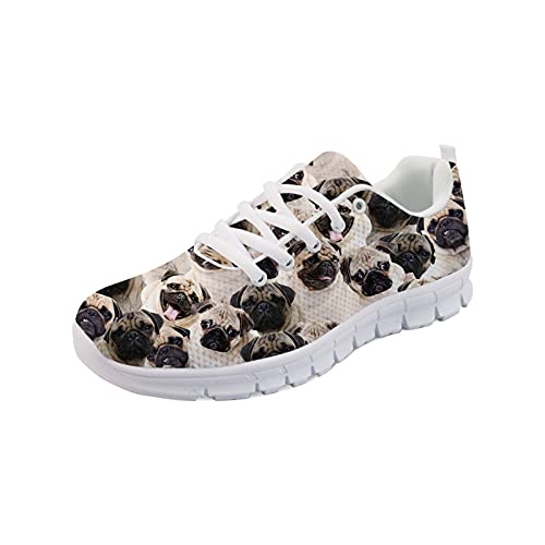 Wanyint Mädchen Damen Sneakers Schuhe Mode Laufschuhe Trainingsschuhe, mops, 37 EU von Wanyint