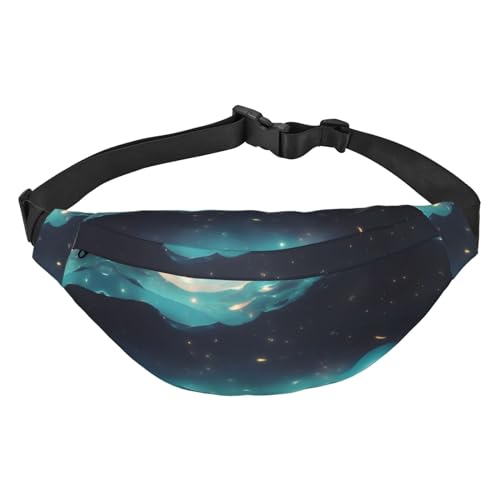 The Deep Blue Sea wasserdichte Bauchtasche für Damen, Crossbody-Tasche, verstellbarer Gürtel, für Reisen, Einkaufen, Radfahren, Laufen, Science Fiction Stars, Einheitsgröße von WapNo