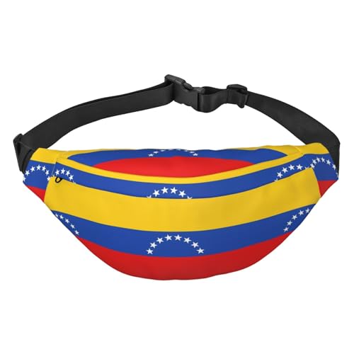 Wasserdichte Bauchtasche für Damen, Motiv: Südafrika-Flagge, Crossbody-Tasche, verstellbarer Gürtel, für Reisen, Einkaufen, Radfahren, Laufen, Flagge Venezuela, Einheitsgröße von WapNo