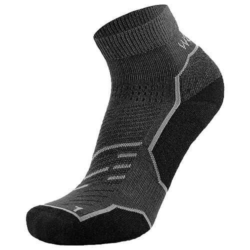 Wapiti Merino Trekking Short GT04 Socken, anthrazit, EU 42-44 von Wapiti