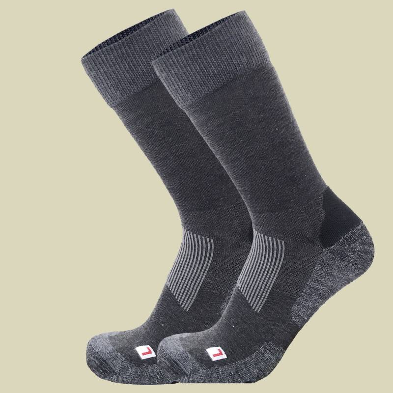 Wapiti Merino Trekkingsocken Doppelpack Größe 45-47 Farbe anthrazit von Wapiti