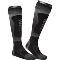 wapiti Herren Socken grau Schur-Wolle unifarben von Wapiti