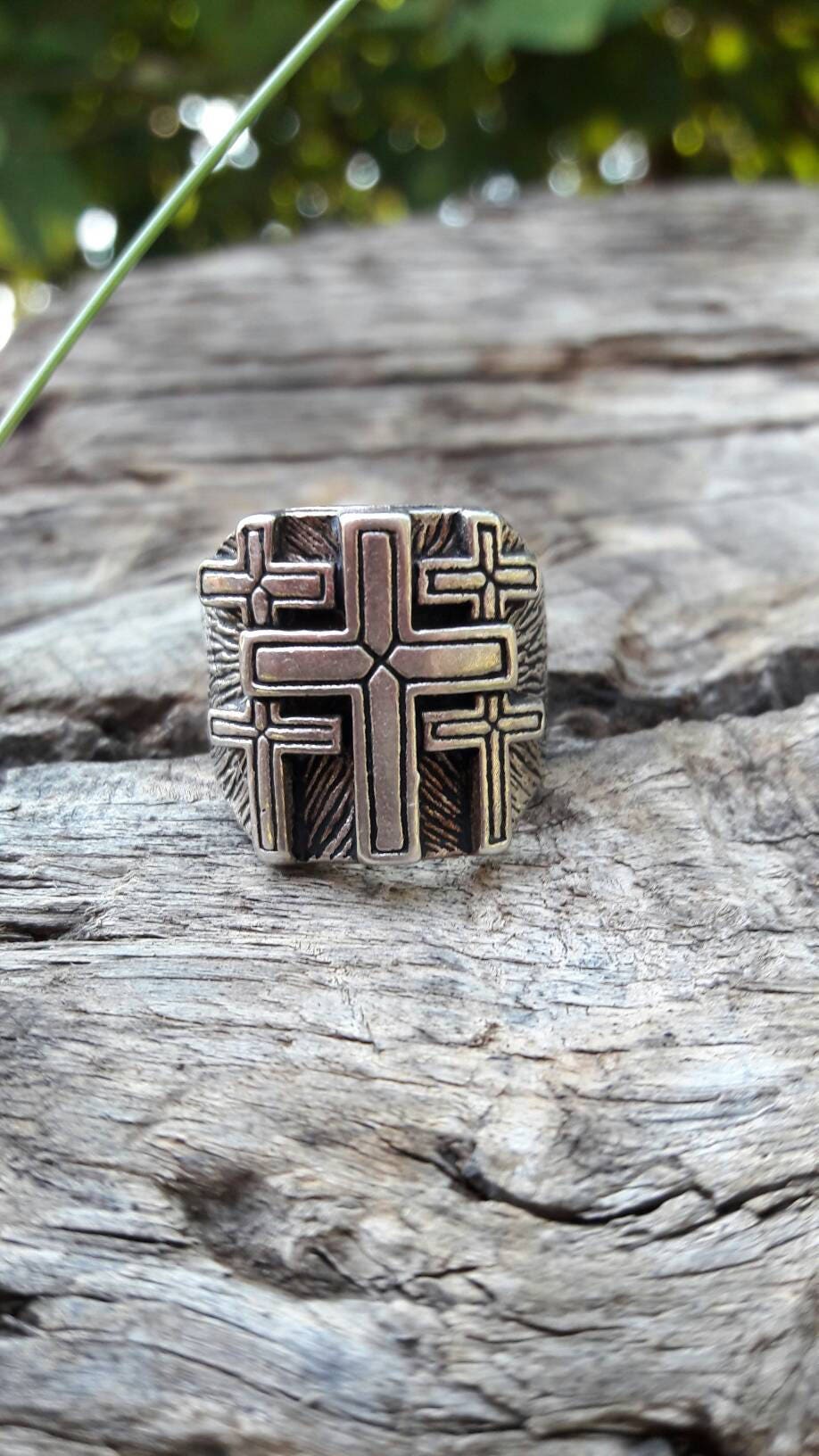 Vintage 1980Er Kreuze G&s Biker Ring - Größe 7 Vintage 1980Er Kreuze G&s Biker Ring - Größe 7 von WarWomanGoods