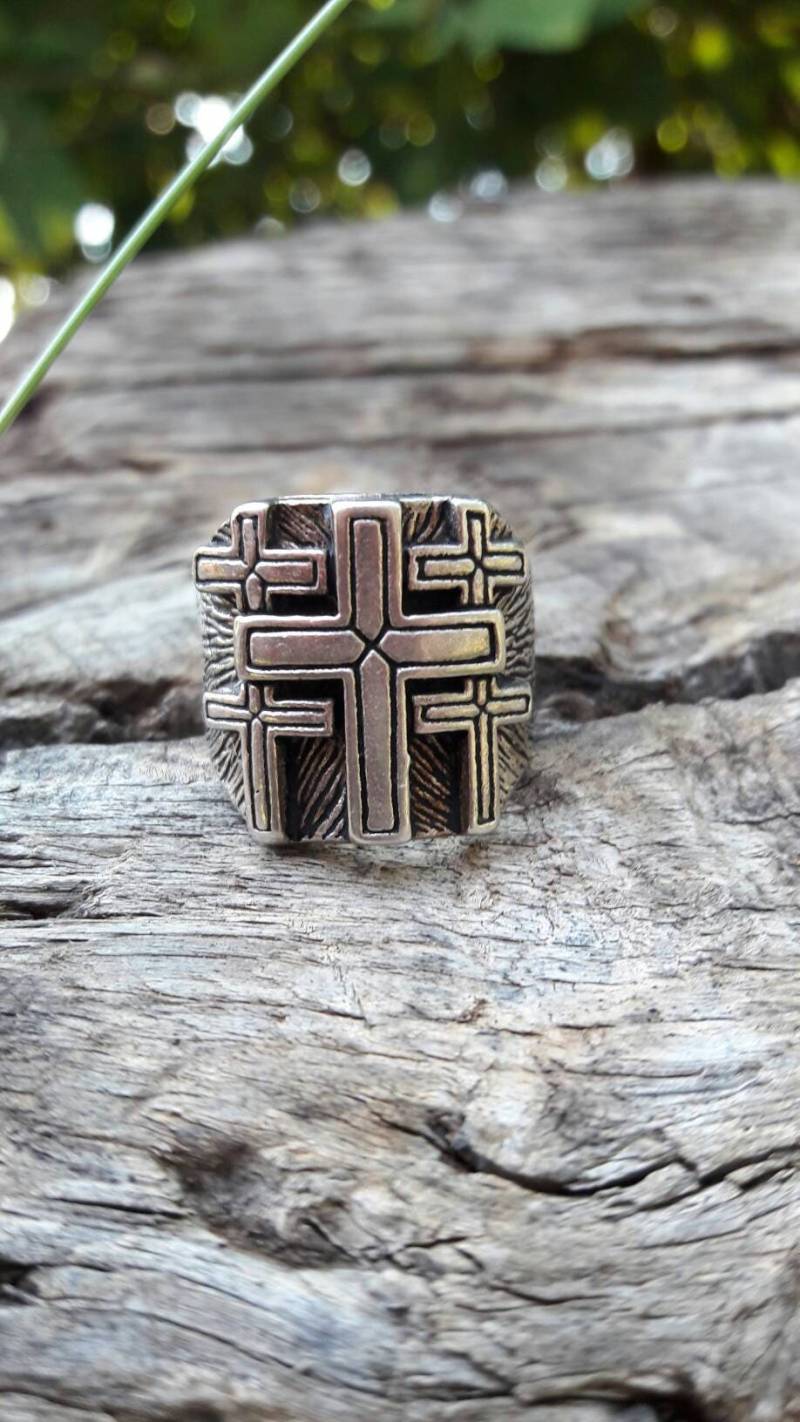 Vintage 1980Er Kreuze G&s Biker Ring - Größe 7 Vintage 1980Er Kreuze G&s Biker Ring - Größe 7 von WarWomanGoods