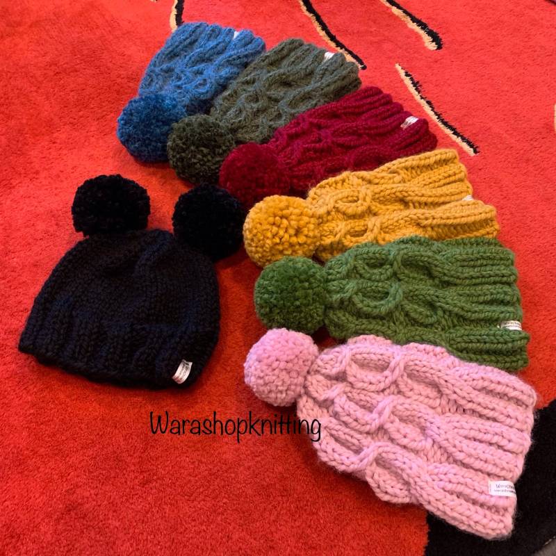Hut Mit Pompom von WaraShopKnitting