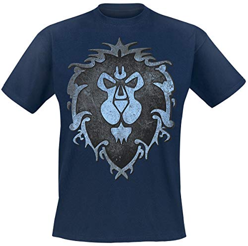 World of Warcraft Herren T-Shirt Alliance Logo Baumwolle blau - S von Warcraft