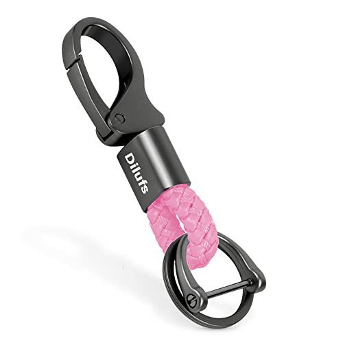 WardWolf D-Clip Karabiner Schlüsselanhänger aus Zinklegierung, Autoschlüsselanhänger mit Upgrade Anti-Verlust, Schlüsselbund mit 2 Ringen, Geschenk für Frau, Mann, Freunde,Rosa WardWolf D-Clip Karabiner Schlüsselanhänger aus Zinklegierung, Autoschlüsselanhänger mit Upgrade Anti-Verlust, Schlüsselbund mit 2 Ringen, Geschenk für Frau, Mann, Freunde,Rosa von WardWolf